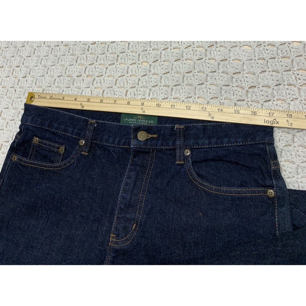 LRL Ralph Lauren Jeans‎ Women's Sz 10 Blue Denim Classic Bootcut W34 L32 Western - Picture 6 of 10